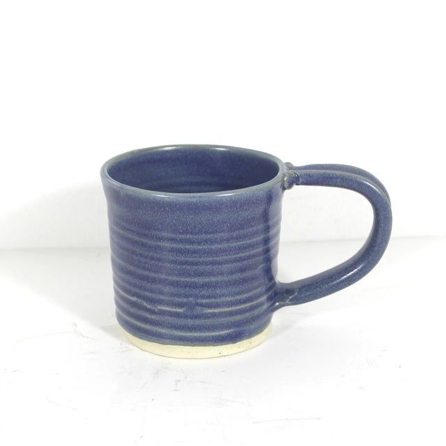 Contemporary Vintage Signed Studio Pottery Coffee Mug For Sale - Image 3 of 8