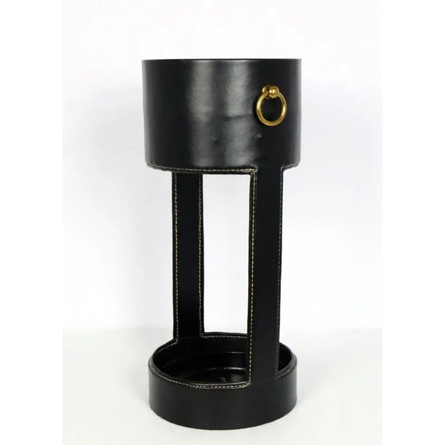 Mid-Century Modern Vintage Umbrella Stand by Jacques Adnet, 1950 For Sale - Image 3 of 13