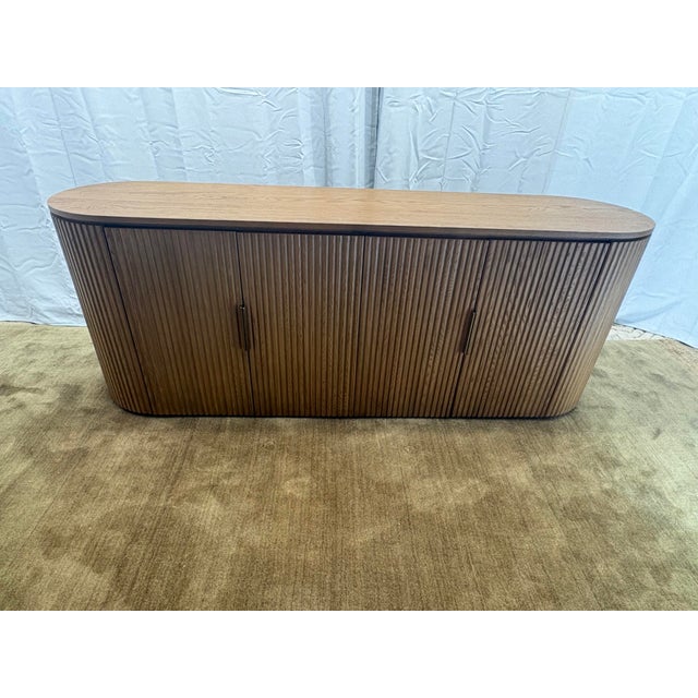 Rh Byron 84" Sideboard Natural Oak Designed by Harrison & Nicholas Condos For Sale - Image 9 of 18