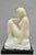 Modern Late 20th Century Morton Gaffin "Seated Woman" Modernist Carved White Alabaster Nude Sculpture For Sale - Image 3 of 12