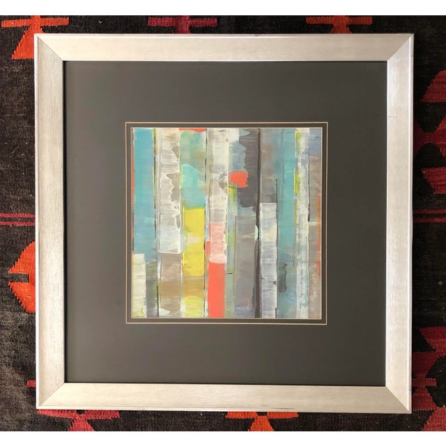 Blue Large Abstract Contemporary Wall Art Giclee For Sale - Image 8 of 8