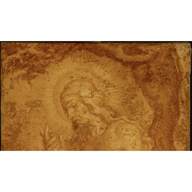 1600s guercino follower italian religious painting beautiful oil painting on canvas depicting the penitent magdalene. this...