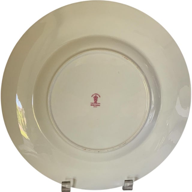 Royal Crown Derby Porcelain Vintage Royal Crown Derby Traditional Imari Bone China Dinner Plate Pattern 2451 Made in England 1921-1964 For Sale - Image 4 of 4