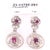 Antique White 14 Karat White Gold Ruby Drop Dangle Earrings For Sale - Image 8 of 10