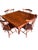 1930s Tiger Oak/Quarter Sawn Table With Color Matched Ethan Allen (Old Tavern) Fiddleback Windsor Chairs - All High End Handcrafted Furnitire For Sale - Image 9 of 12