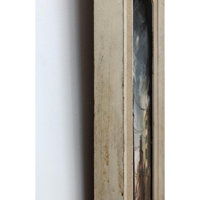 Hermann Urban, Vue urbaine animée, Oil on Wood, Framed For Sale - Image 8 of 10