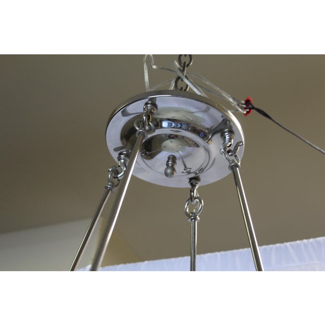 Mid-Century Modern Mid Century Modern Glass Chandelier For Sale - Image 3 of 10