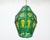Late 20th Century Felipe Derflingher Art Glass Pendant Light Fixture with Green and Yellow Tones For Sale - Image 10 of 12