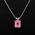 14K White Gold Rubellite Tourmaline Pendant Necklace, featuring one detachable pendant decorated with one prong set...