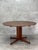 Wood Vintage Circular Dining Table in Wood and Brass, 1950s For Sale - Image 7 of 7