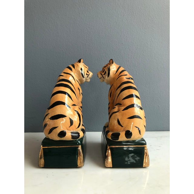 Vintage Takahashi Ceramic Tiger Bookendsa Pair Chairish