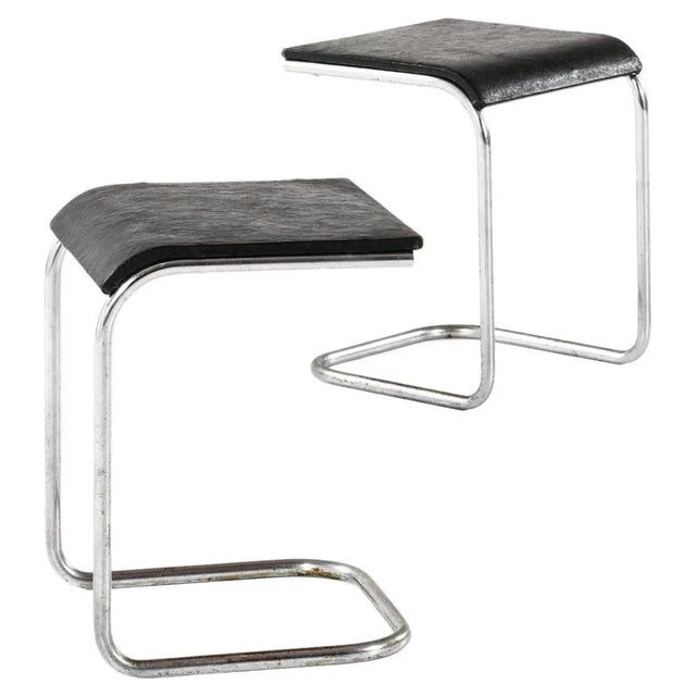 Black Set of Swedish Stools For Sale - Image 8 of 8