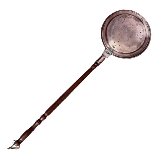 Antique George III Copper Warming Pan, 1800s For Sale