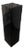 Pedestal Black Lucite 26.5" High For Sale