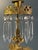 Antique Victorian Cornelius & Co. Gilt Mantel Lusters, Crystal Girandoles, Gold Figural Candlesticks Candelabra Marble 1800’s For Sale - Image 9 of 12