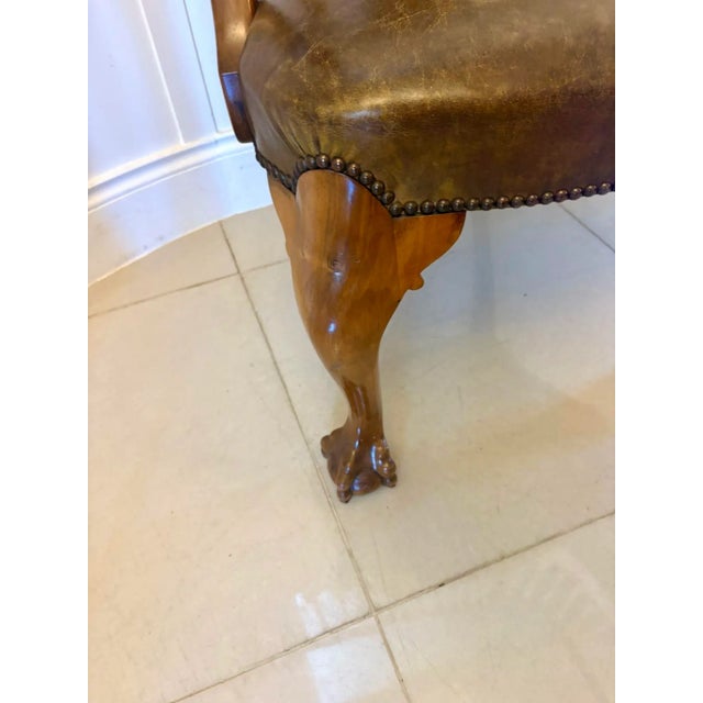 Antique Victorian Carved Walnut Desk Chairs, 1880s, Set of 2 For Sale - Image 13 of 14