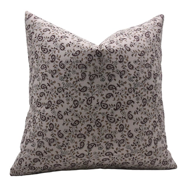 Fabdivine Decorative Block Print Cushion Cover 12x20 Inch Duck Canvas-Kari Jaal For Sale