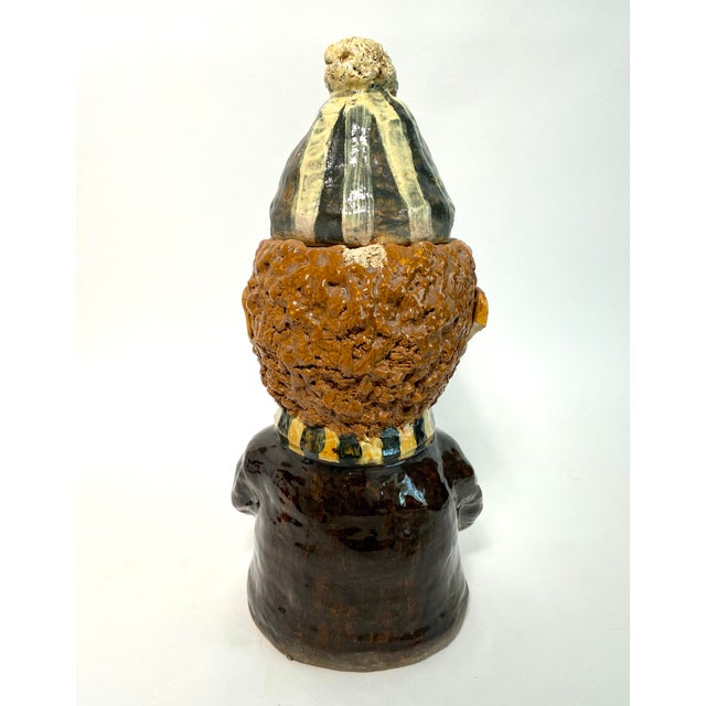1980s Prague Art Pottery Sculpture Figure - 2 Piece For Sale - Image 5 of 9