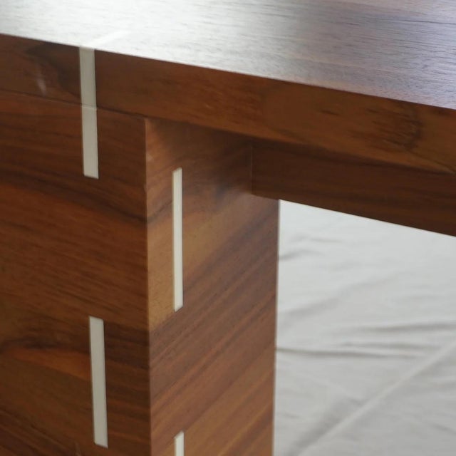 Modern Rosewood Dining Table With Inlay For Sale - Image 12 of 13