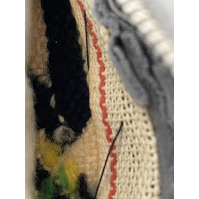 Vintage Needlepoint Abstract Art Deco Pillow, Signed For Sale In Miami - Image 6 of 6