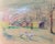 Rustic 1960s Vintage Original Painting on Board of a Farm Landscape For Sale - Image 3 of 8
