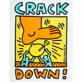 1986 Keith Haring "Crack Down" Poster For Sale