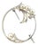 1990s Mikimoto Estate Akoya Pearl Brooch Sterling Silver 5 mm For Sale