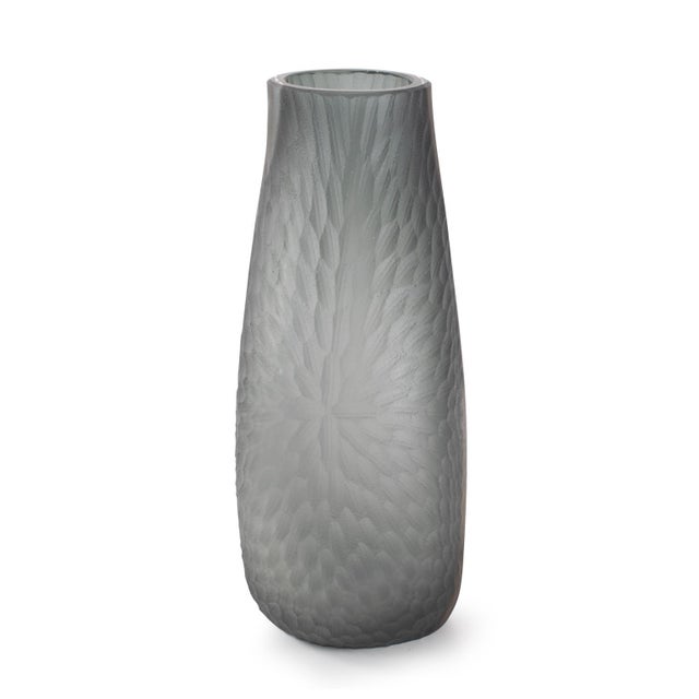 Smooth Vibe Glass Vase- Short For Sale In Chicago - Image 6 of 11