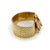 Modern 1940s Retro 14k Gold Ruby and Diamond Buckle Bracelet With Brick Link For Sale - Image 3 of 13