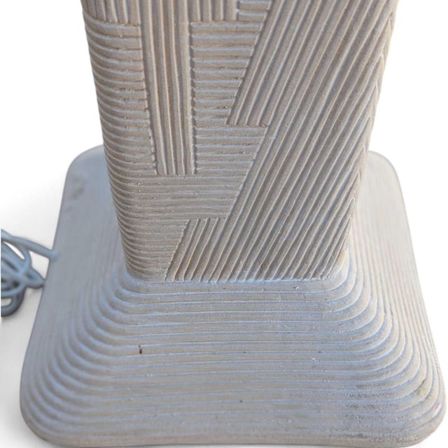 1980s Postmodern Plaster Floor Lamp by Dynasty Gallery For Sale In Los Angeles - Image 6 of 18