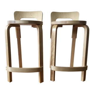 Artek High Chairs K65 by Alvar Aalto - a Pair - Price Is Per Item For Sale