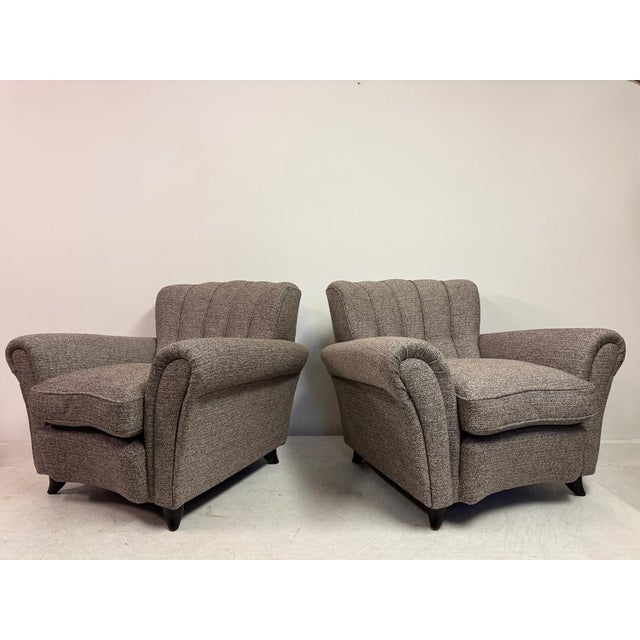 Large Italian Armchairs by Guglielmo Ulrich, 1940s, Set of 2 For Sale - Image 11 of 15