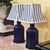 Metal Pair of Vintage Cobalt Blue Tole Tea Caddy Table Lamps – Made in Usa For Sale - Image 7 of 18