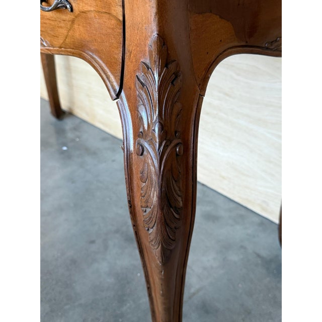 20th Century Wood French Louis XV Style Writing Desk, 1920 For Sale - Image 13 of 18