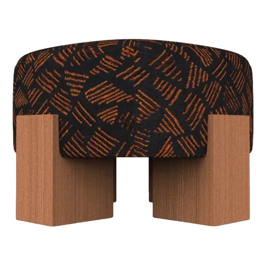 Collector Cassette Pouf in Marine Kuba by Alter Ego Studio For Sale
