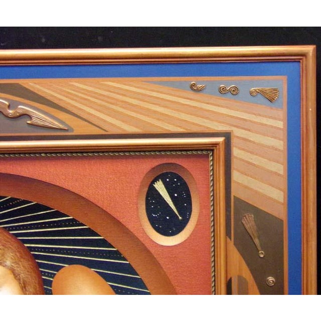 Impressionist Anton Arkhipov "Muse" Original Oil on Canvas With Artist Frame H.Signed For Sale - Image 3 of 6