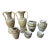 Hand-Painted Italian Majolica Patio & Floor Urn Collection - 7 Pieces For Sale