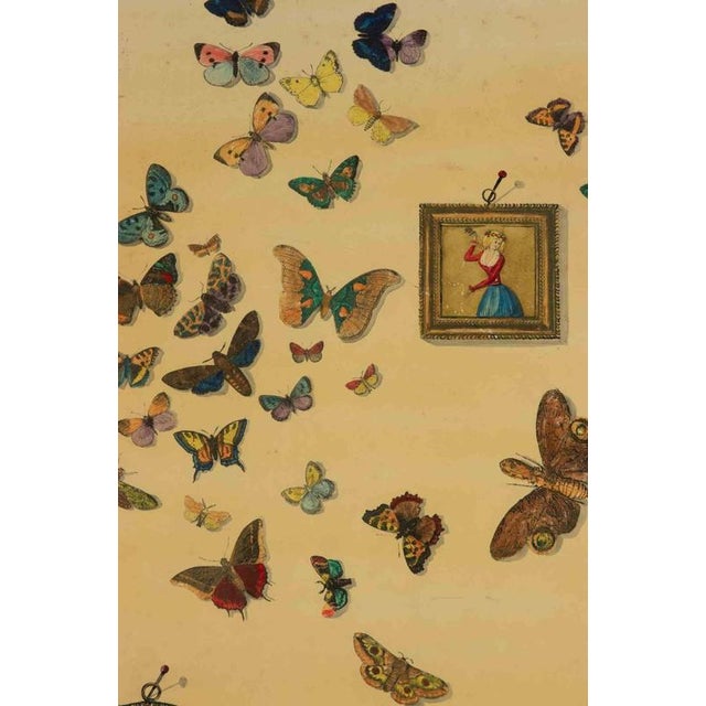 Decorative Panel with Butterflies, 1950s For Sale - Image 3 of 7