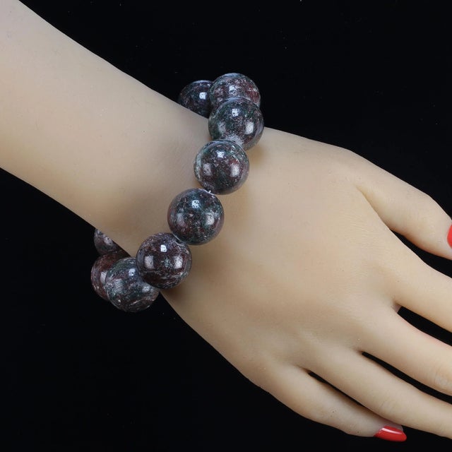 This is part of Chairish’s Costume Jewelry assortment. Introducing the 20MM Statement Gemstone Bracelet – a bold and eye-...