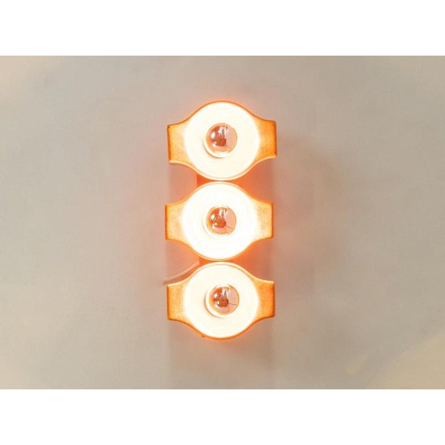 Space Age Cari Zalloni Wall Lamp by Gaetano Sciolari for Leola For Sale - Image 3 of 12