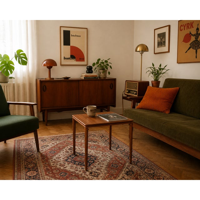 Vintage Side Table in Teak, 1950s For Sale - Image 12 of 13