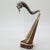 Vintage Italian Harp Figurine in Wood and Silver 800 by Sacchetti, 1980s For Sale - Image 4 of 12