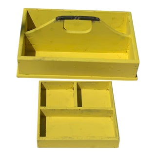 1900s Set of 2, English Handmade Wooden Garden Caddy For Sale