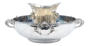 Large English Sheffield Silver Plated Champagne Cooler With Ice Bucket
