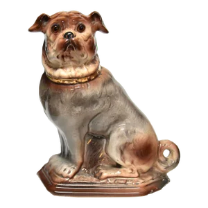 Late 19th Century Antique British Ceramic Pug