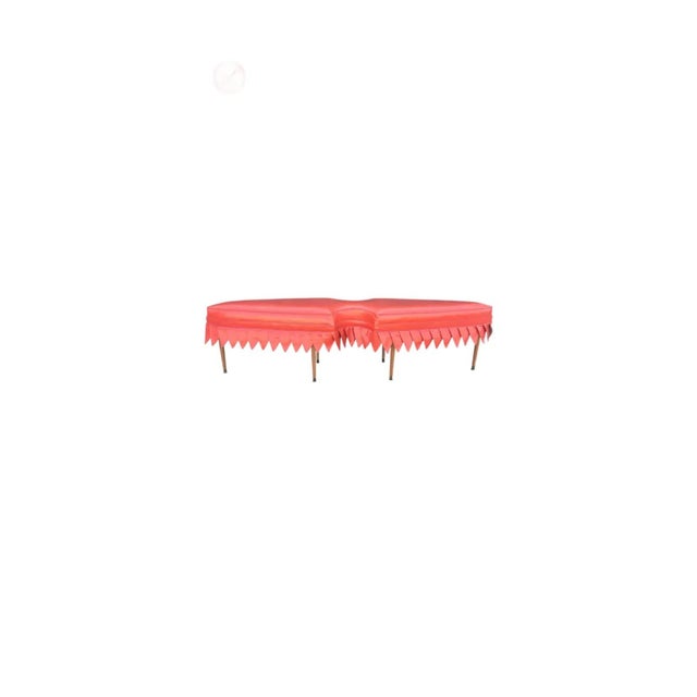Long Mid-Century William Haines Arrowhead Bench For Sale