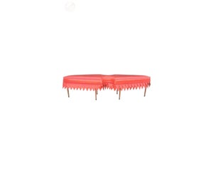 Long Mid-Century William Haines Arrowhead Bench
