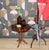 Wood Chippendale-Style Side Table with Inlaid Details and Shelf, 1970s For Sale - Image 7 of 12