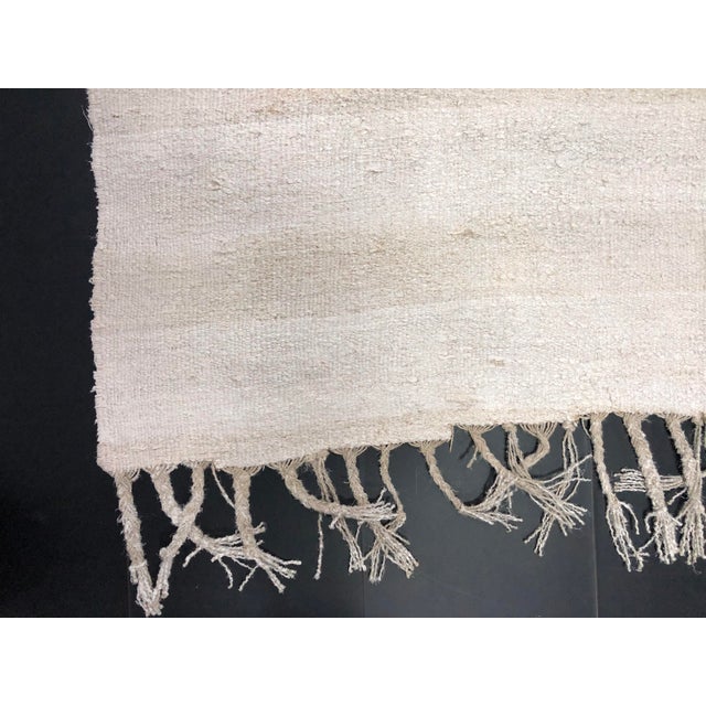 Vintage Modern Turkish Hemp Kilim Rug- 5′4″ × 10′9″ For Sale - Image 9 of 11