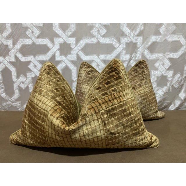 Textile Vintage Re-Designed and Hand-Engineered Pillow Covers - a Pair For Sale - Image 7 of 8